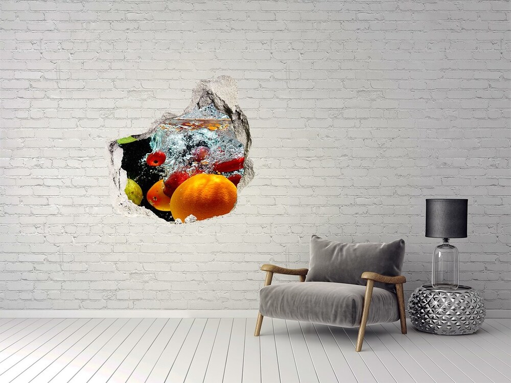 Diera 3D fototapety na stenu Ovocie pod vodou