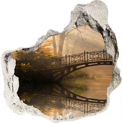 Diera 3D fototapety nástenná Starý most na jeseň