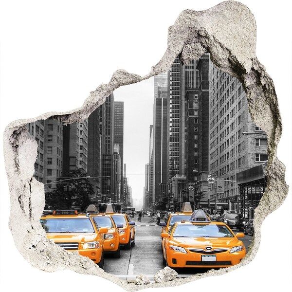 Fototapeta diera na stenu 3D New york taxi