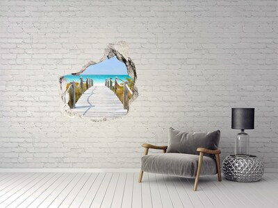 Diera 3D fototapety nálepka Cestu pri mori