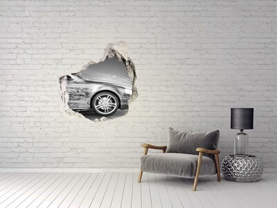 Fototapeta diera na stenu 3D Prekročenie povolenej rýchlosti automobil