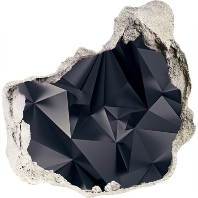 Diera 3D fototapety nálepka Čierna, geometrická hĺbka