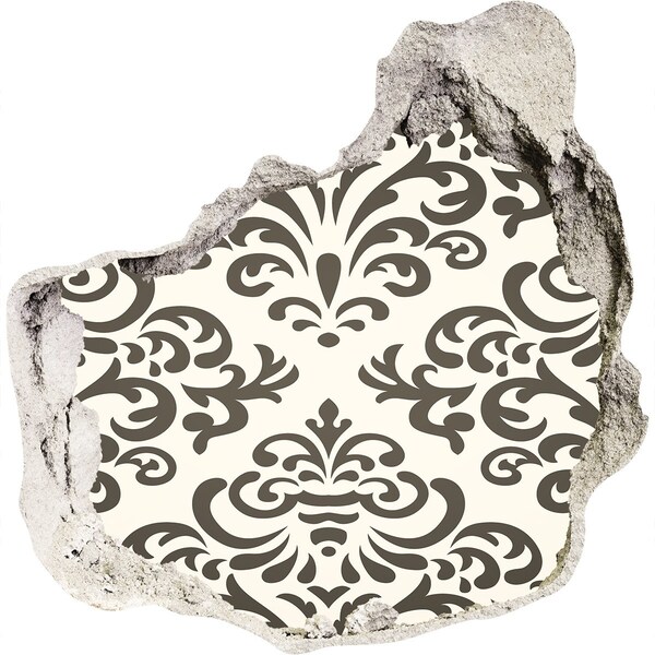 Diera 3D v stene na stenu Elegantný vzor na stene