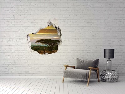 Diera 3D v stene na stenu Kilimanjaro keňa