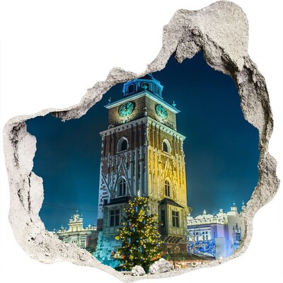 Samolepiaca nálepka fototapeta Hodinová veža v Krakove