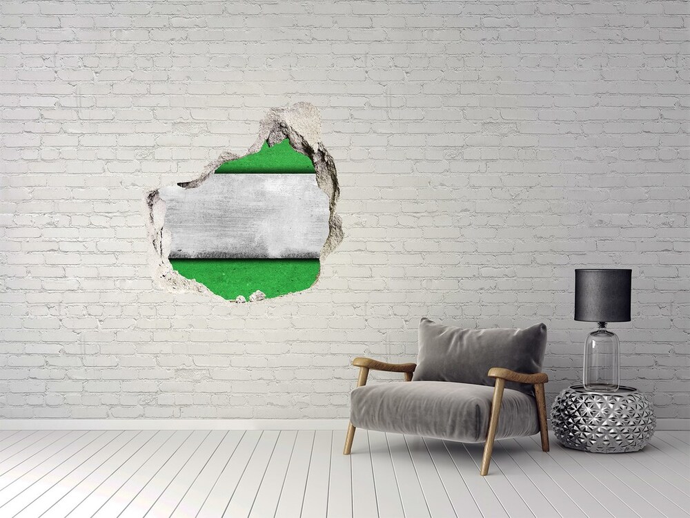 Nálepka diera na stenu Zelená stena