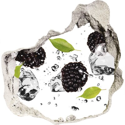 Fototapeta diera na stenu 3D Výbuch ovocia v betóne