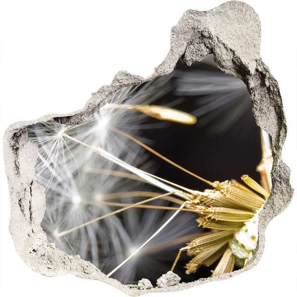 Samolepiaca diera nálepka Kvetinový sen cez dieru v stene