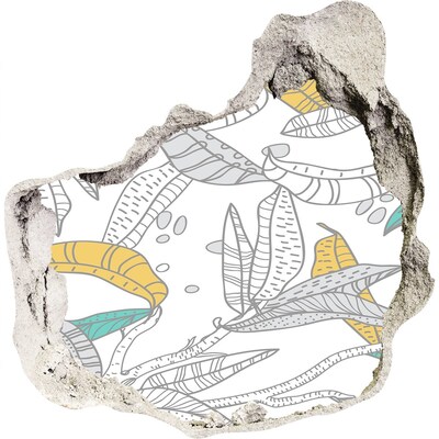 Diera 3D fototapety nálepka Tropická oáza uprostred betónu