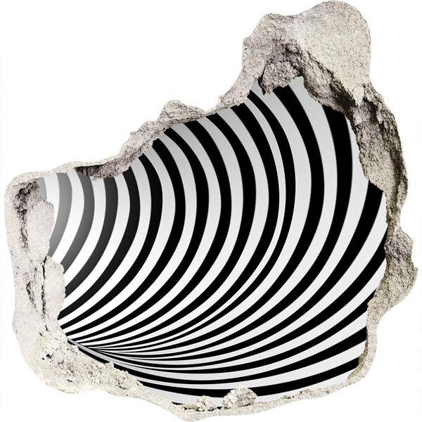 Samolepiaca diera múr 3D Ilúzia točiacej sa tunela