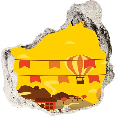 Foto fotografie diera na stenu Balónová krajina v horách