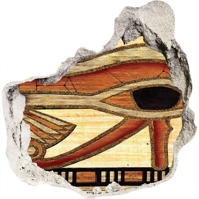 Nálepka 3D diera na stenu Egyptský oko