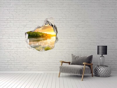 Fototapeta diera na stenu 3D Súmraku na rieke