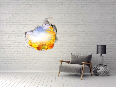 Fototapeta diera na stenu 3D Slnečnice na slnku