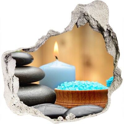 Diera 3D fototapety na stenu nálepka Relaxačný kúpeľný kútik