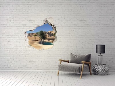 Fototapeta diera na stenu 3D Tehla oáza