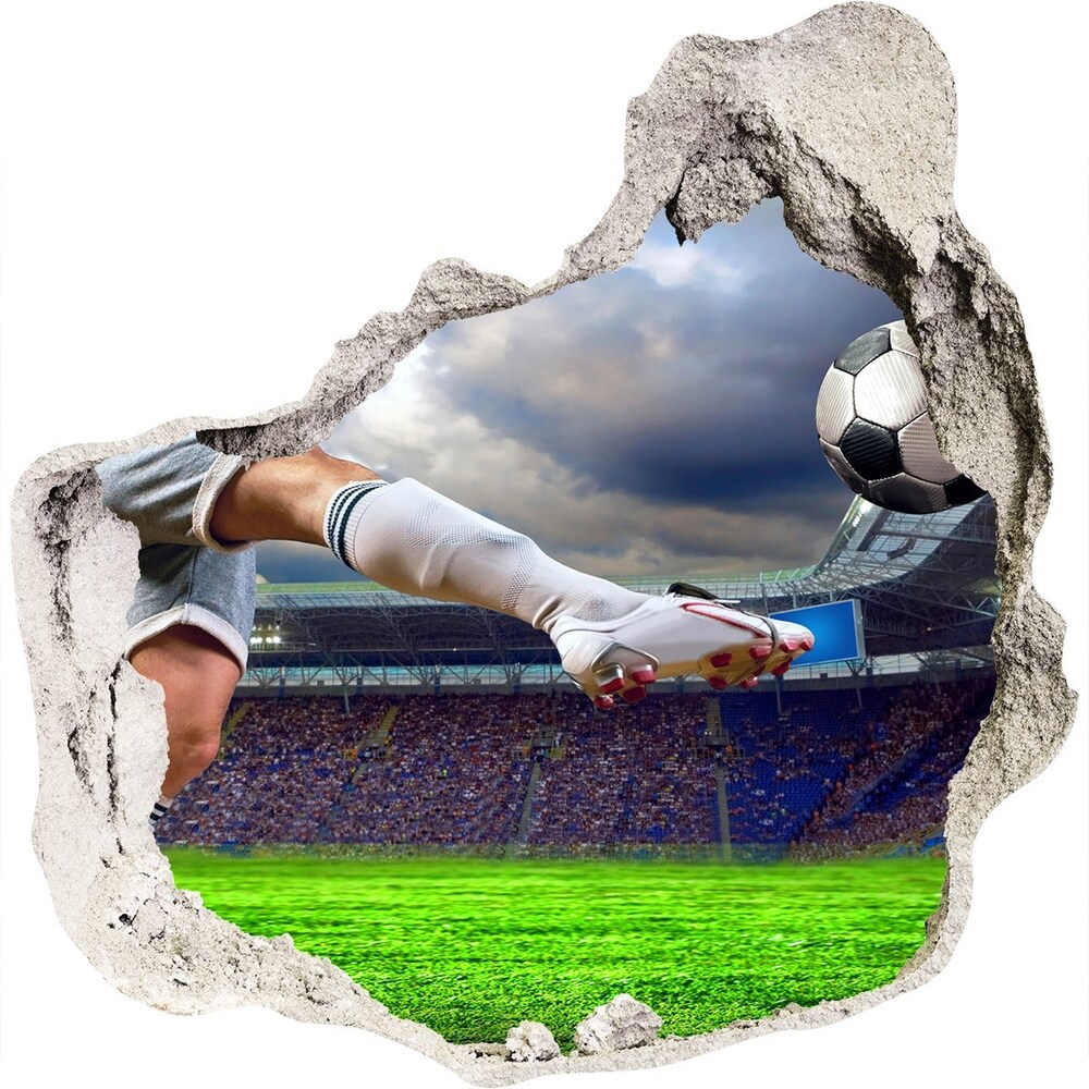 Fototapeta diera na stenu Futbalista na štadióne