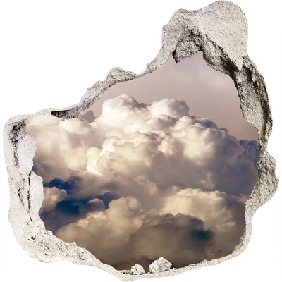 Samolepiaca nálepka Oblaky za múrom