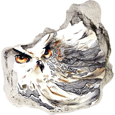 Samolepiaca diera na stenu Sova za letu