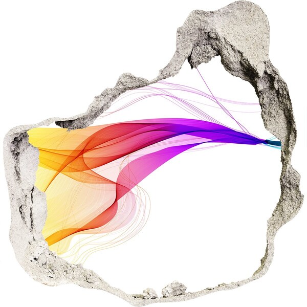 Nálepka fototapeta 3D Farebný výbuch energie