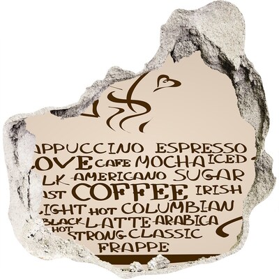 Samolepiaca diera nálepka Kávová oáza