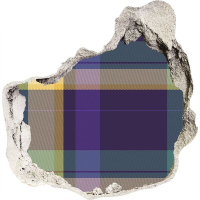 Fotoobraz diera na stenu Kockovaný vzor na stene