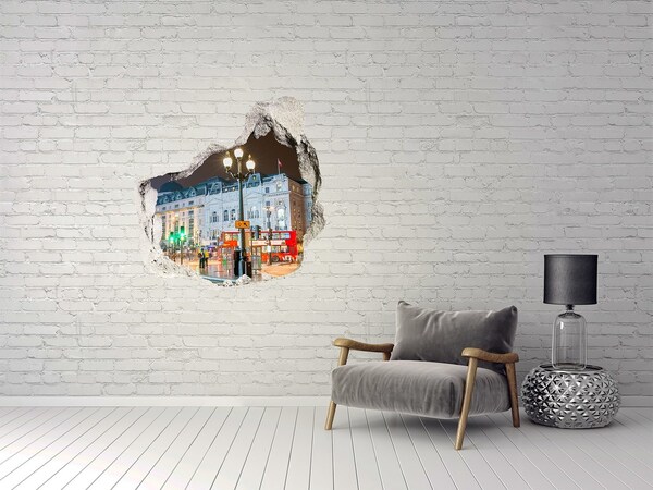 Foto fotografie diera na stenu Londýnska ulica v noci