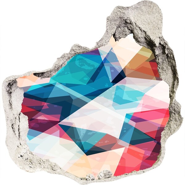 Fototapeta diera na stenu Farebný krištáľový svet