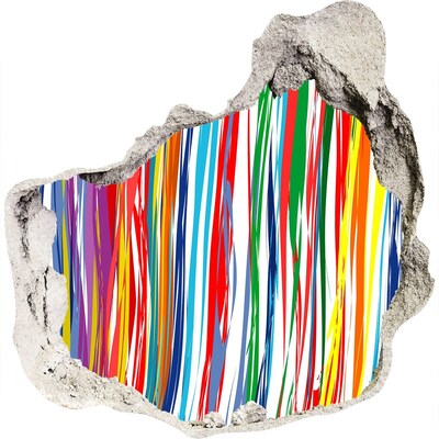 Diera 3D fototapety nálepka Farebný záblesk kreativity