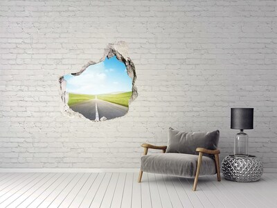 Fototapeta diera na stenu 3D Cesta cez lúku