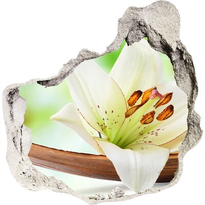 Diera 3D fototapety na stenu Kvetinová oáza v betóne