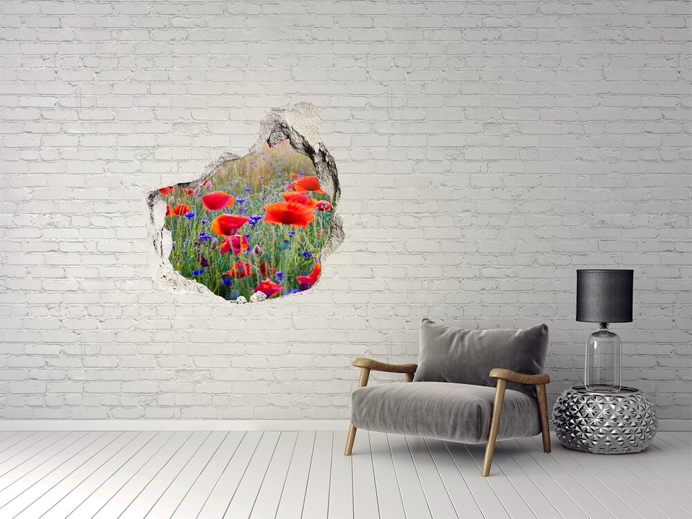 Foto fotografie diera na stenu Poľné kvety