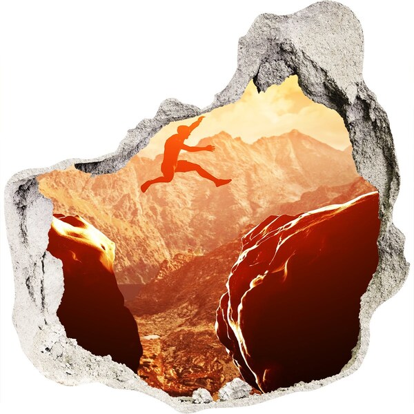 Samolepiaca nálepka fototapeta Skočiť do priepasti