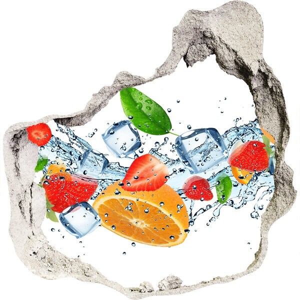 Diera 3D fototapety na stenu Ovocný kokteil vo vodnej explózii