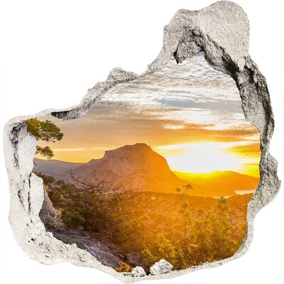 Foto fotografie diera na stenu Západ slnka