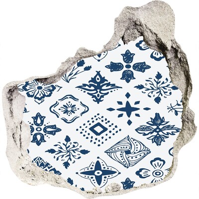 Samolepiaca diera nálepka Kvetinové vzory na stene