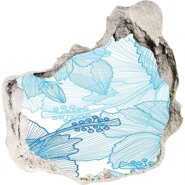 Samolepiaca diera na stenu Podvodný svet v modrej farbe