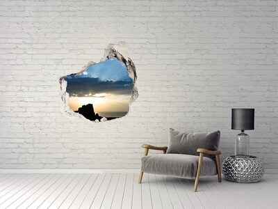 Diera 3D fototapety nálepka Západ slnka