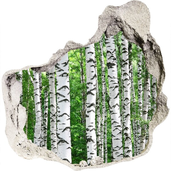 Samolepiaca diera nálepka betón Lesná oáza diera v stene