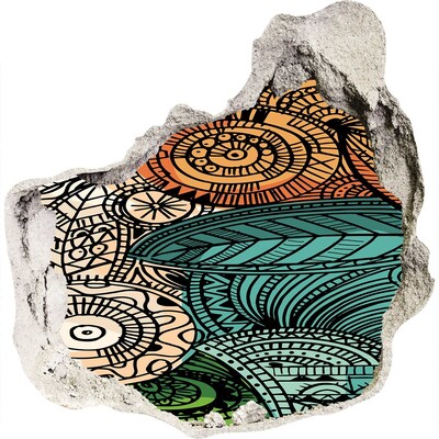 Nálepka fototapeta 3D výhľad Farebné vzory na kamennom pozadí