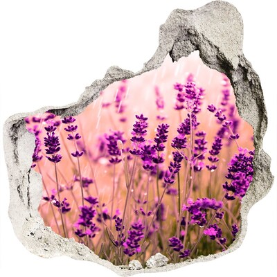 Nálepka fototapeta 3D levanduľová kvetinová lúka