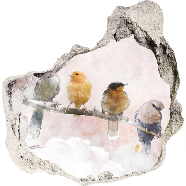 Samolepiaca nálepka na stenu Vtáky na konári