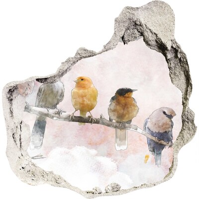 Samolepiaca nálepka na stenu Vtáky na konári