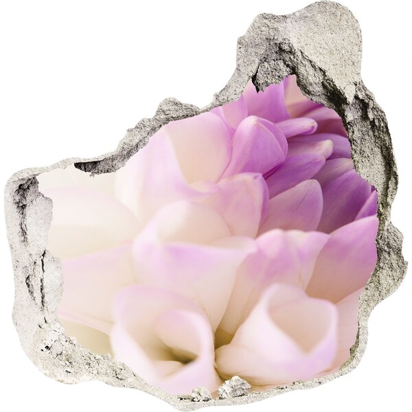 Samolepiaca diera na stenu Kvetinová ilúzia v betóne