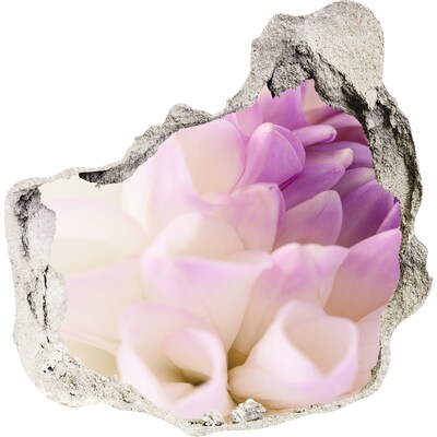 Samolepiaca diera na stenu Kvetinová ilúzia v betóne