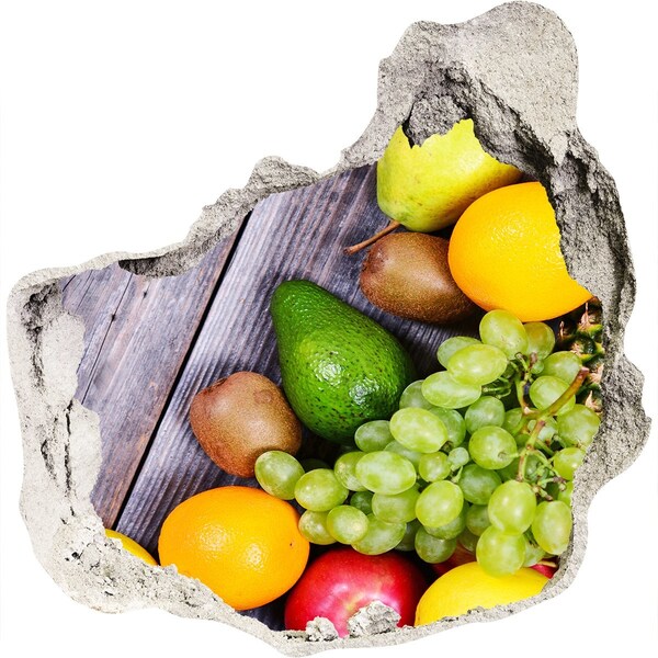 Samolepiaca diera na stenu Ovocný raj za múrom