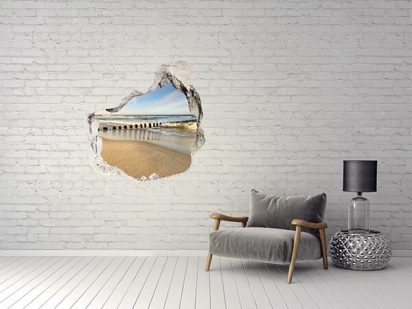 Diera 3D fototapety na stenu Na pláži pri baltskom mori