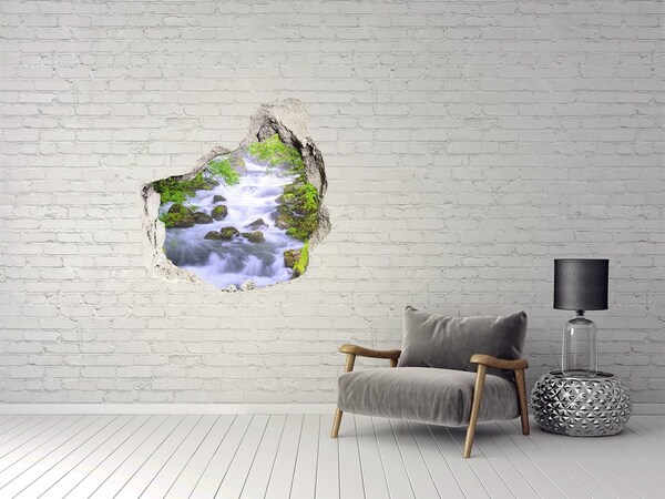 Diera 3D fototapety na stenu Rieka hora