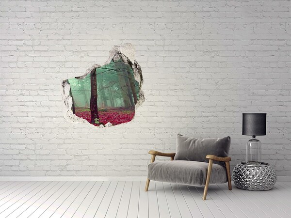 Diera 3D fototapety na stenu nálepka Začarovaný les v hmle