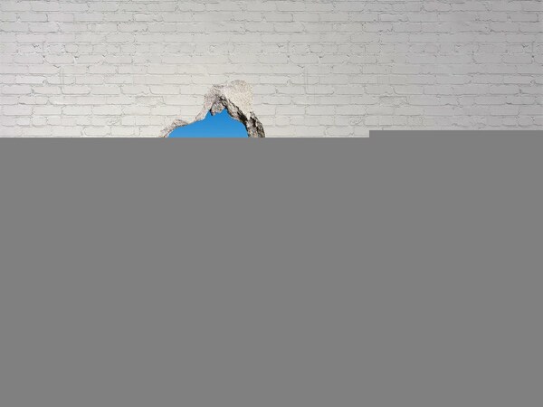 Fototapeta diera na stenu 3D Zelená lúka pod modrou oblohou